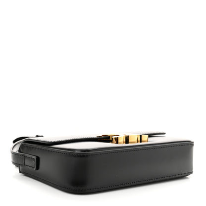 Celine Shiny Calfskin Triomphe Shoulder Bag Black 4 of 10