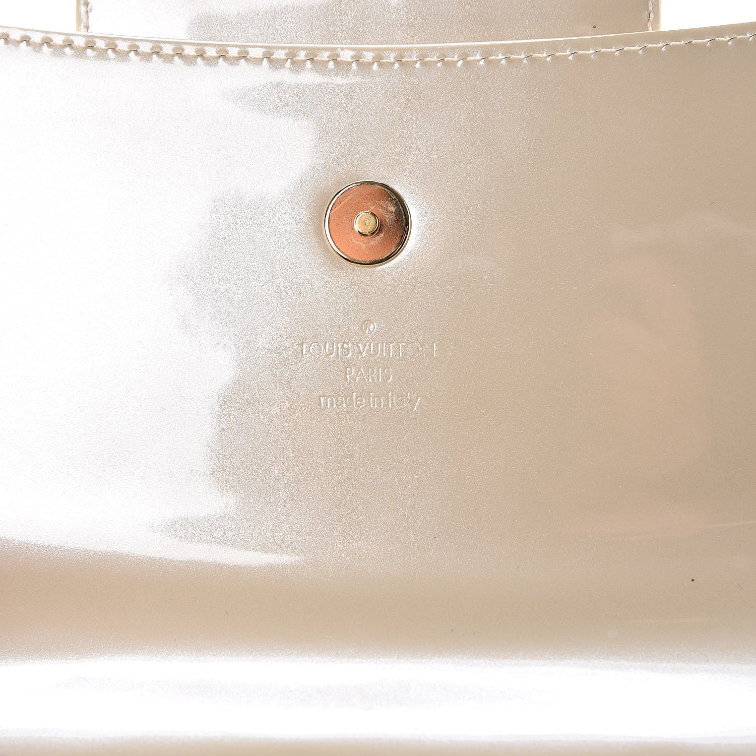 Louis Vuitton Patent Sobe Clutch Blanc Corail 8 of 8