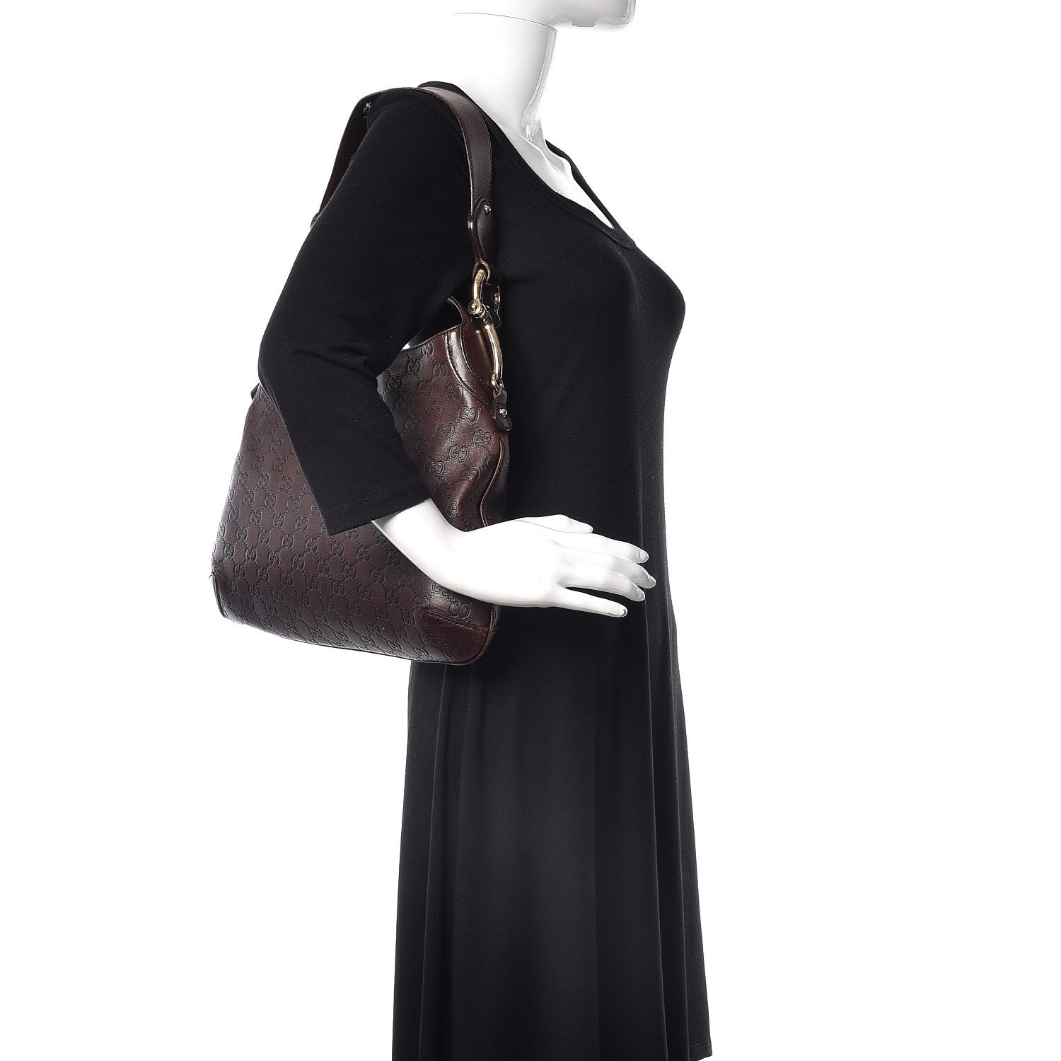 Gucci Guccissima Creole Hobo Chocolate 2 of 16