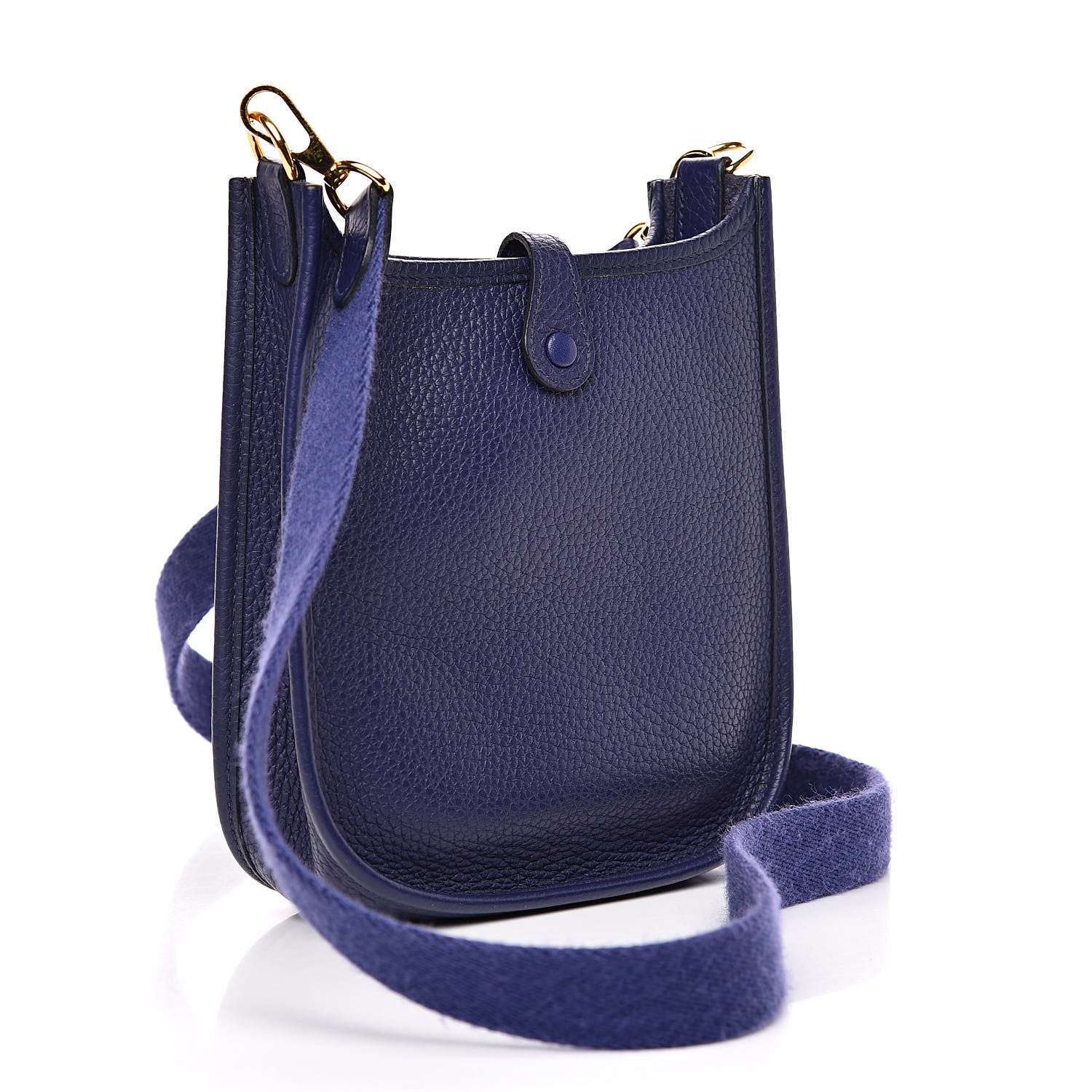 Hermes Taurillon Clemence Evelyne TPM Bleu Encre 3 of 12