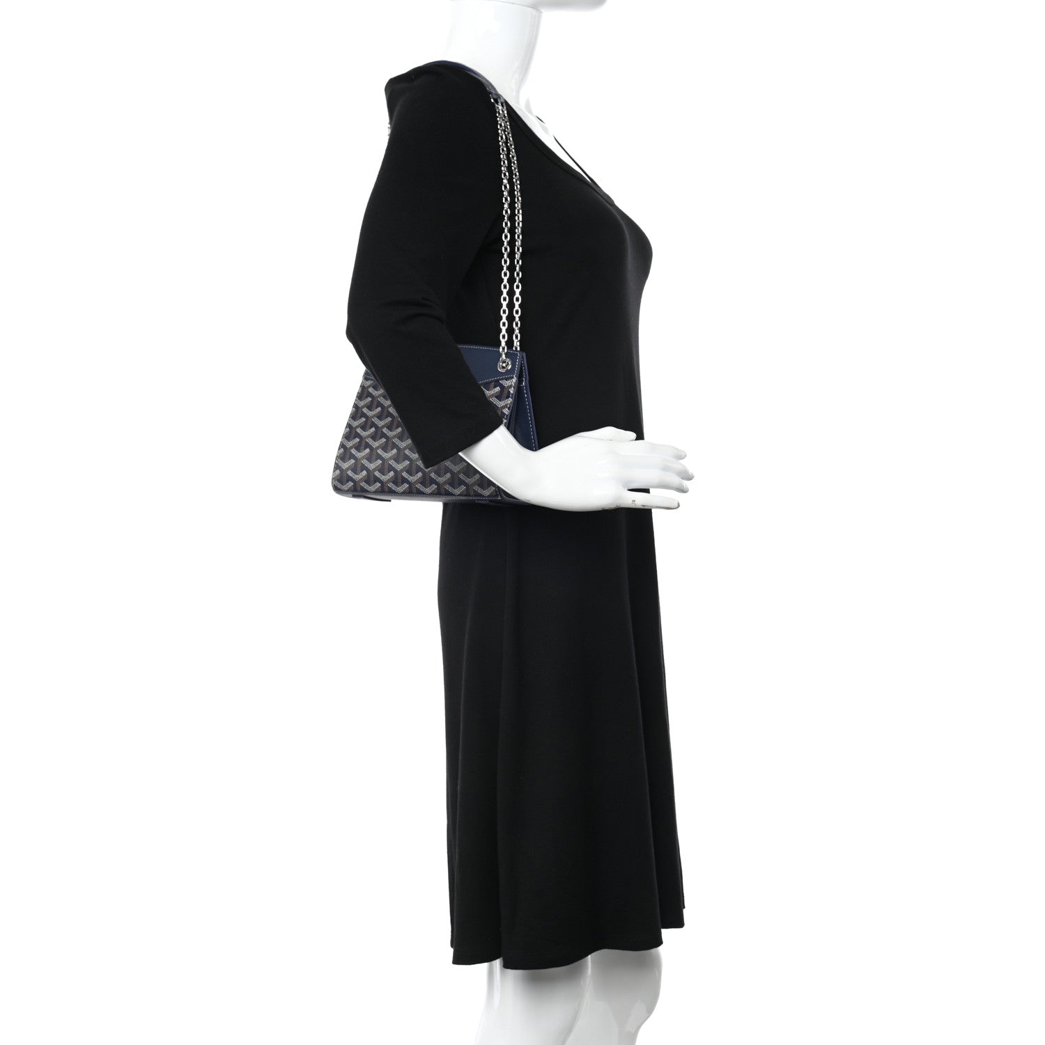 Goyard Goyardine Mini Rouette Structure Navy 2 of 9