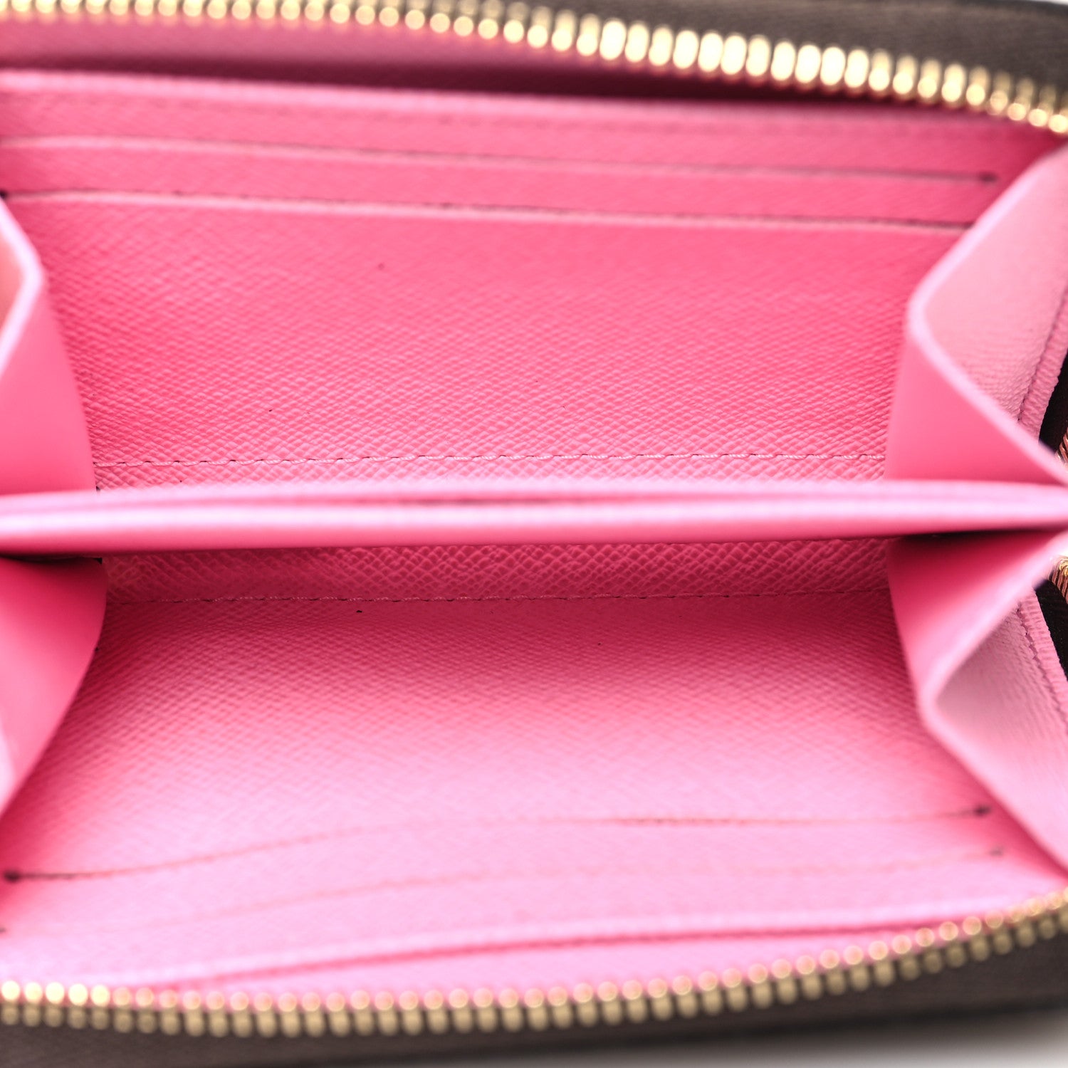 Louis Vuitton Damier Ebene 2022 Christmas Animation Paris Zippy Coin Purse Pink 5 of 8