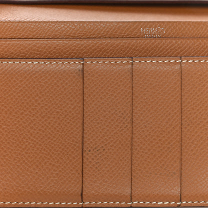 Hermes Epsom Bearn Gusset Wallet Gold 13 of 27