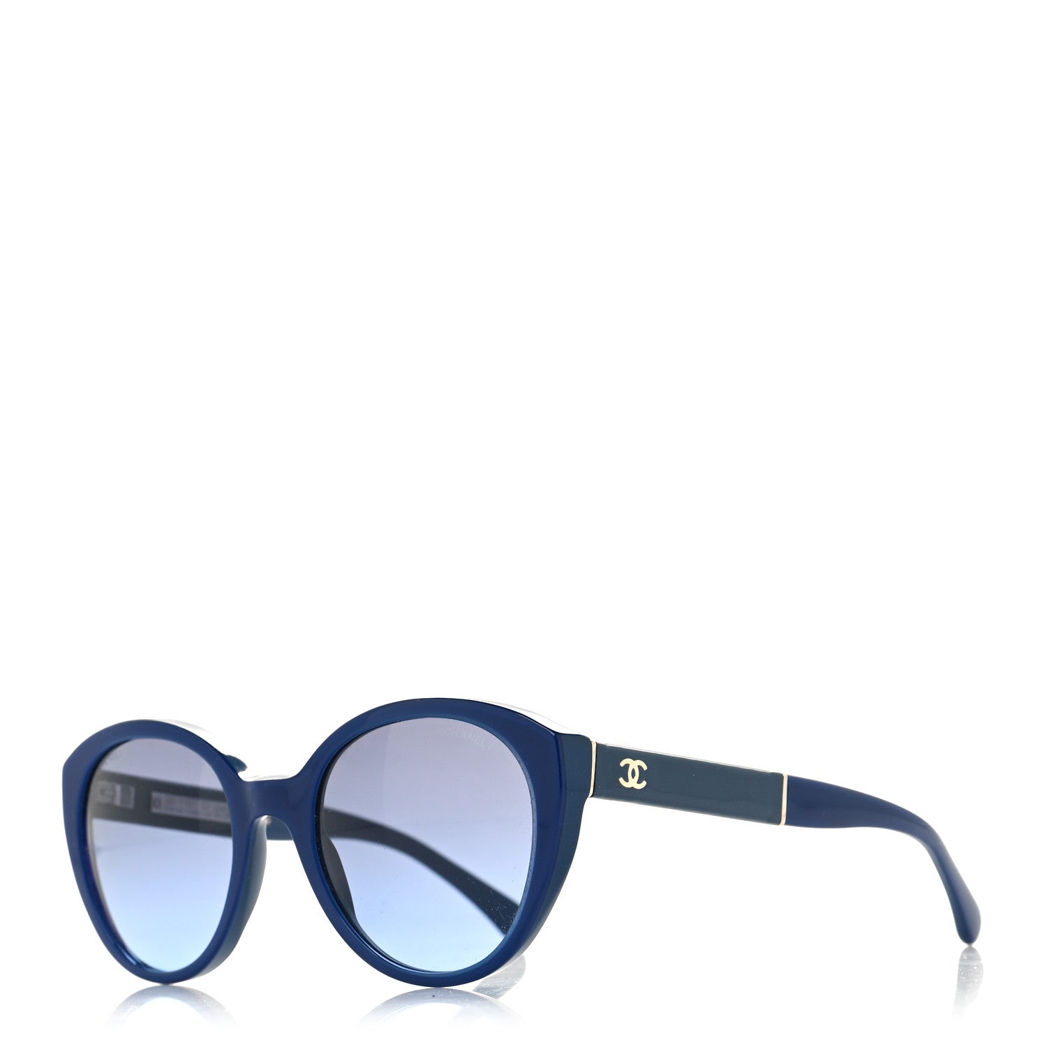 Chanel Acetate Cat Eye Sunglasses 5252Q Blue 1 of 8