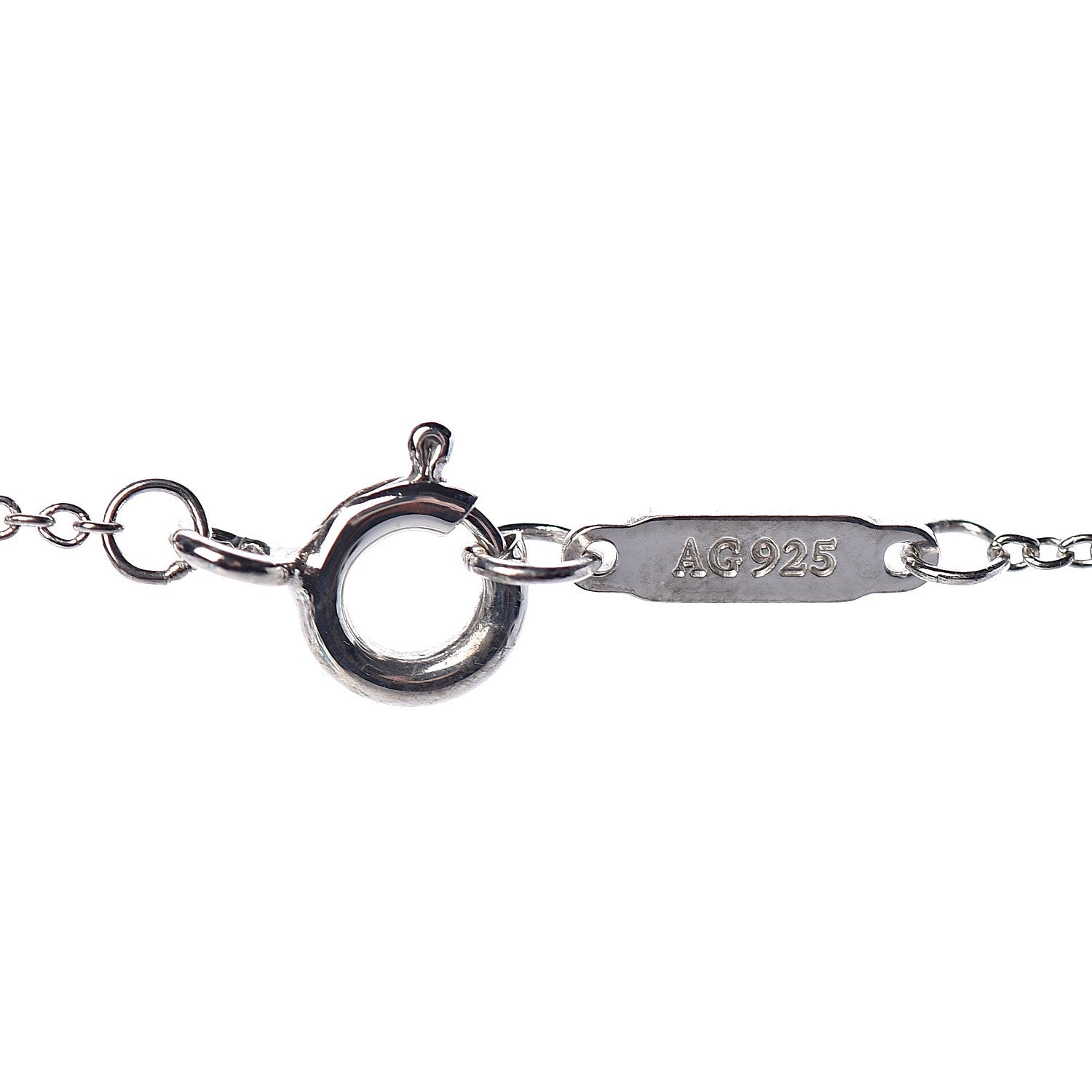 Tiffany Sterling Silver Rubedo 1837 Circles Pendant Necklace 6 of 8