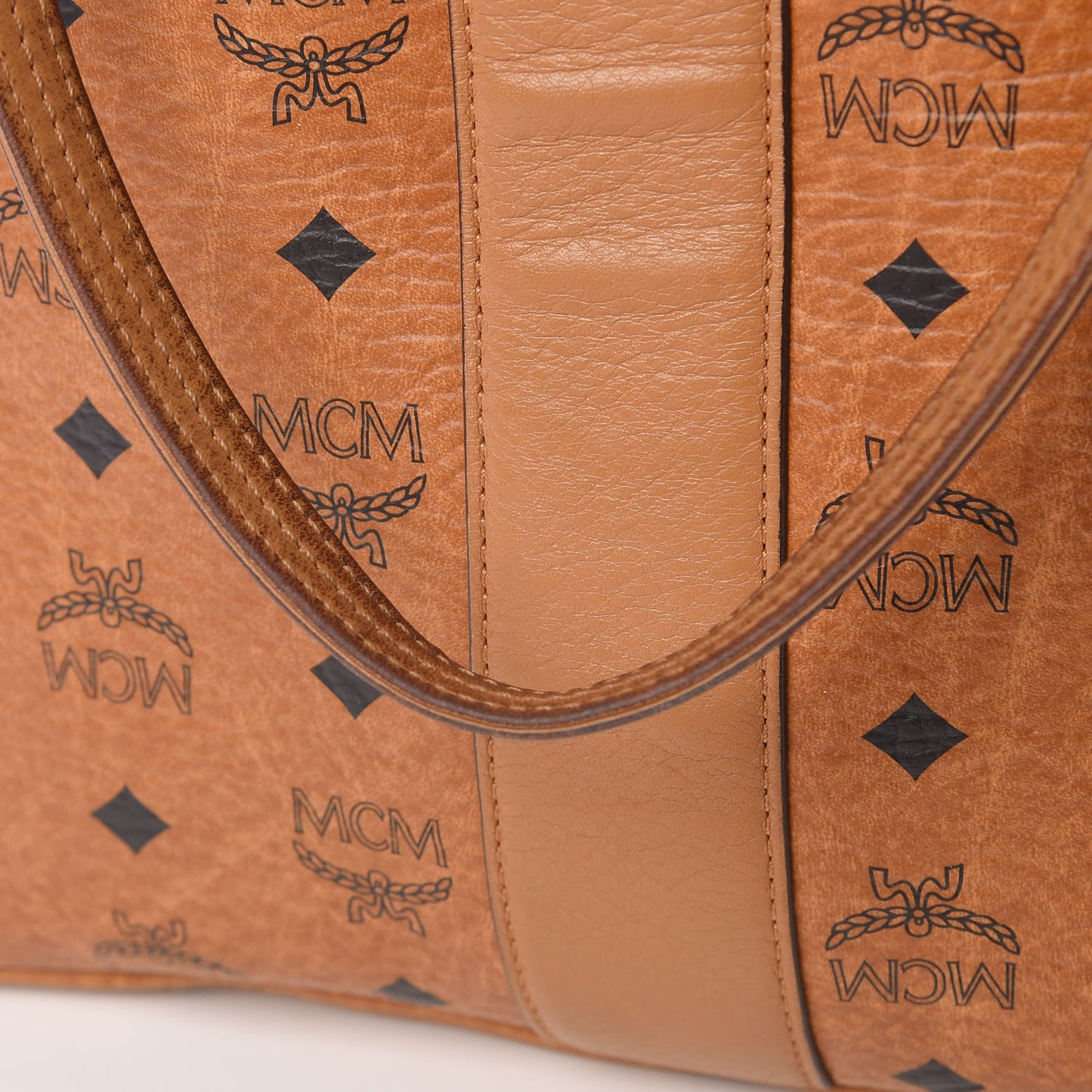 Visetos Medium Liz Reversible Shopper Tote Cognac