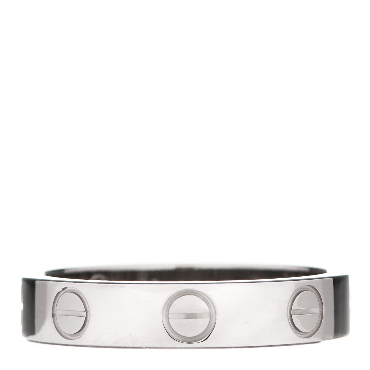 18K White Gold 3.5mm LOVE Wedding Band Ring 49 5