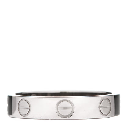 Cartier 18K White Gold 3.5mm LOVE Wedding Band Ring 49 5 1 of 6