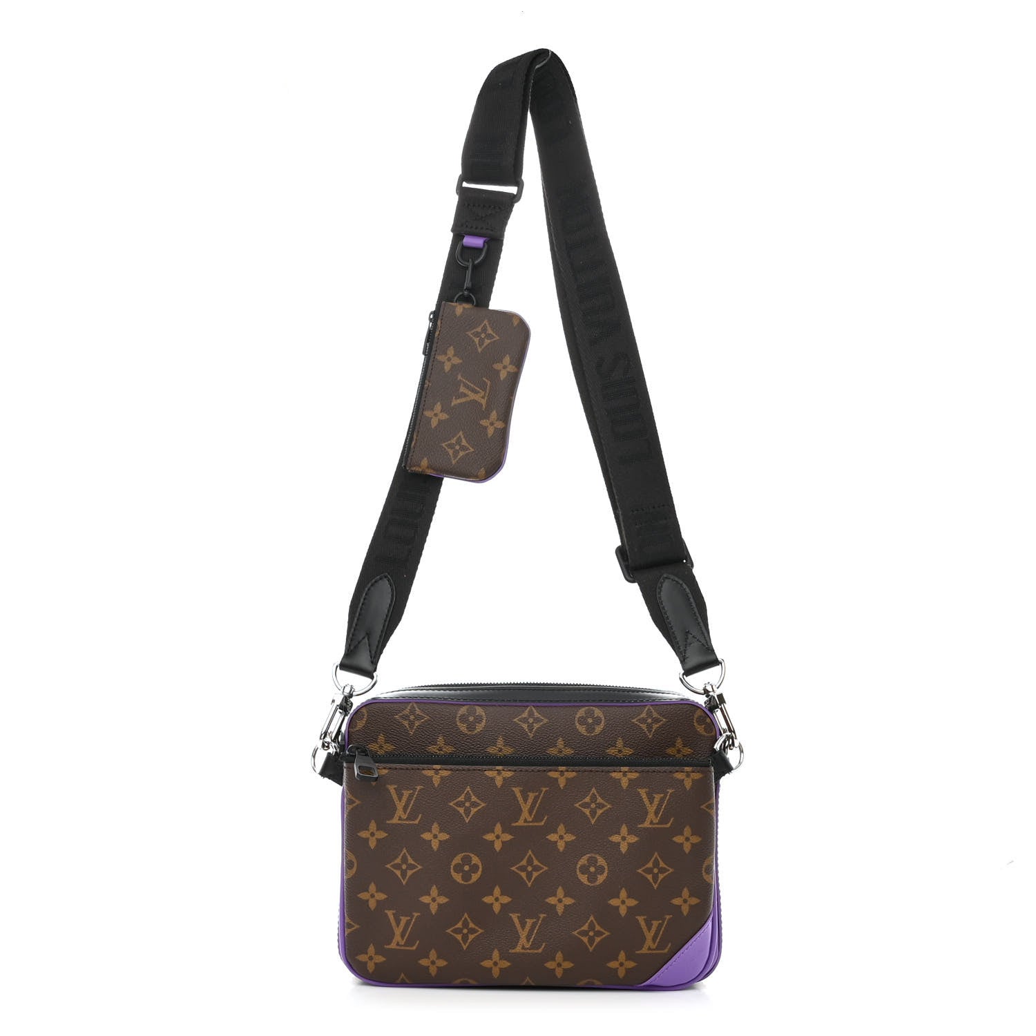 Louis Vuitton Monogram Macassar Trio Messenger Purple 1 of 11