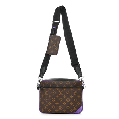 Louis Vuitton Monogram Macassar Trio Messenger Purple 1 of 11