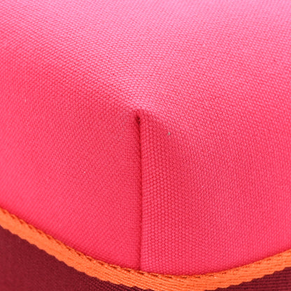 Hermes Canvas Large Bride-A-Brac Pouch Hibiscus 9 of 9