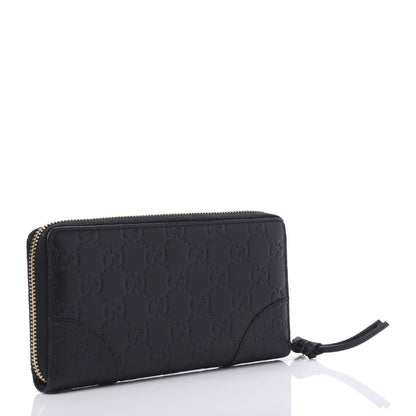 Gucci Guccissima Signature Microguccissima Bree Zip Around Wallet Black 3 of 10