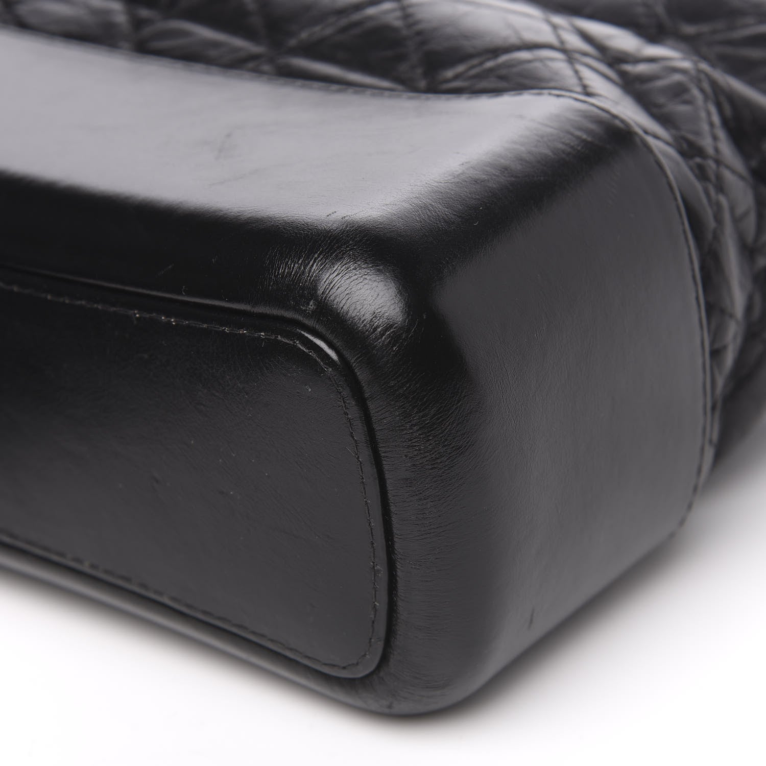 Chanel Aged Calfskin Quilted Medium Gabrielle Hobo Black 13 of 15