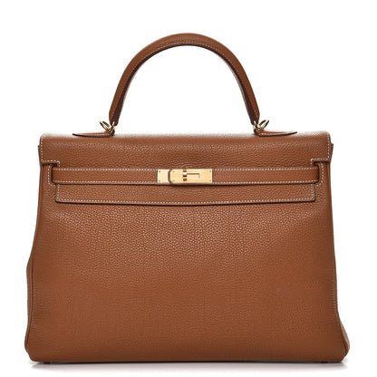 Hermes Togo Kelly Retourne 35 Gold 1 of 34