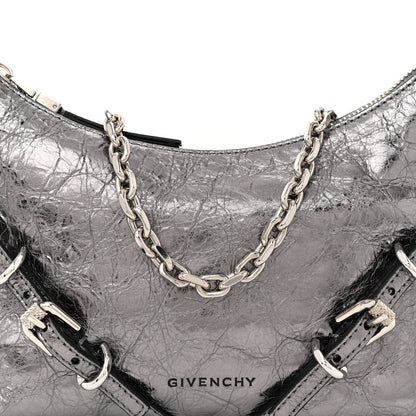 Givenchy Metallic Calfskin Mini Voyou Bag Silver 8 of 11