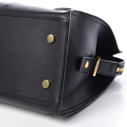 Saint Laurent Smooth Calfskin Small Monogram Cabas Black 9 of 10