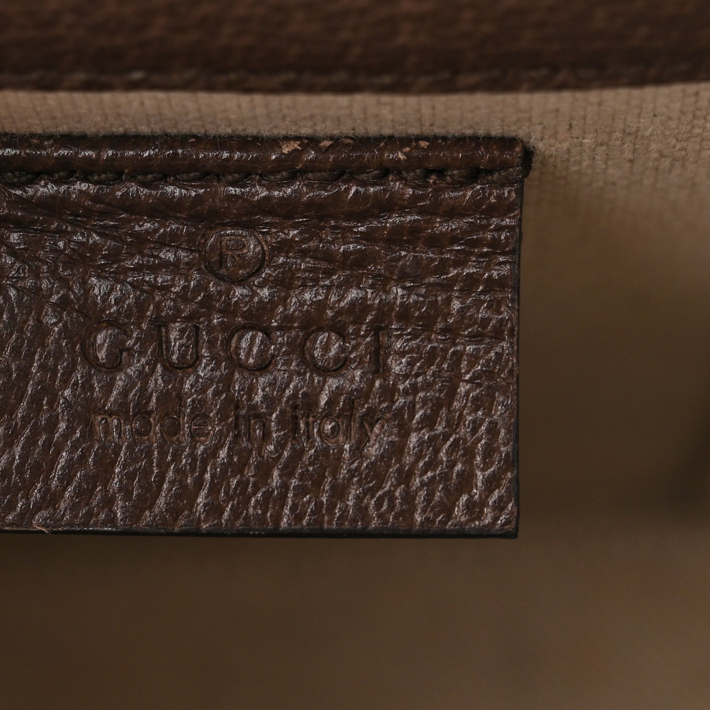 Monogram Jumbo GG Textured Dollar Calfskin Mini Horsebit 1955 Crossbody Bag Camel Ebony New Acero