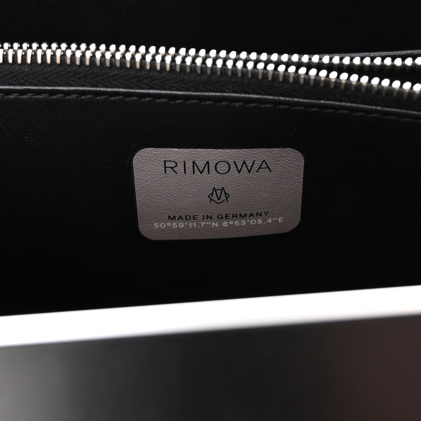 X RIMOWA Aluminum Personal Clutch On Strap Black
