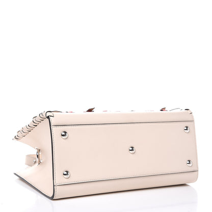 Fendi Vitello Century F is Fendi Whipstitch Bi-Color Small Runaway Satchel Camelia Orzo Multicolor 4 of 7
