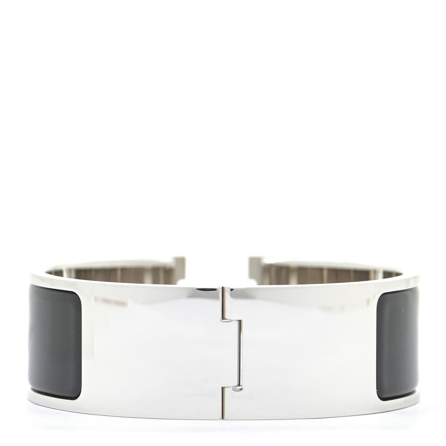 Enamel Wide Clic Clac H Bracelet GM Black