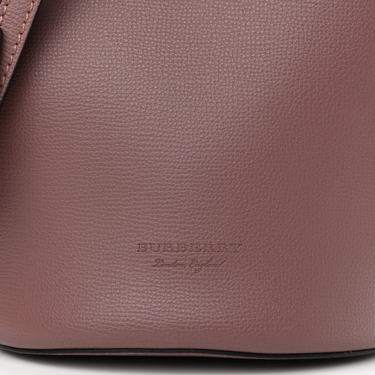 Burberry Haymarket Check Colours Small Lorne Bucket Crossbody Light Elderberry 7 of 12