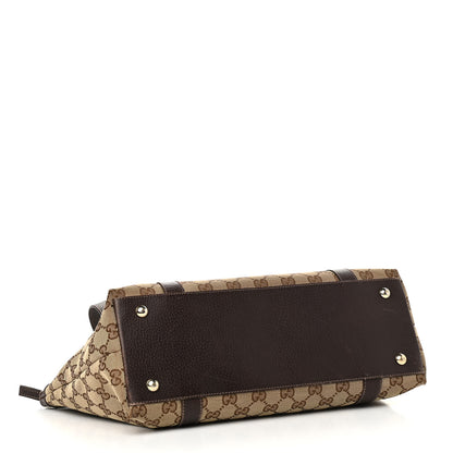 Gucci Monogram Medium Abbey Tote Dark Brown 4 of 10
