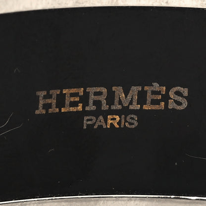 Hermes Enamel Printed Wide Balcons du Guadalquivir Bracelet 65 Silver 4 of 6