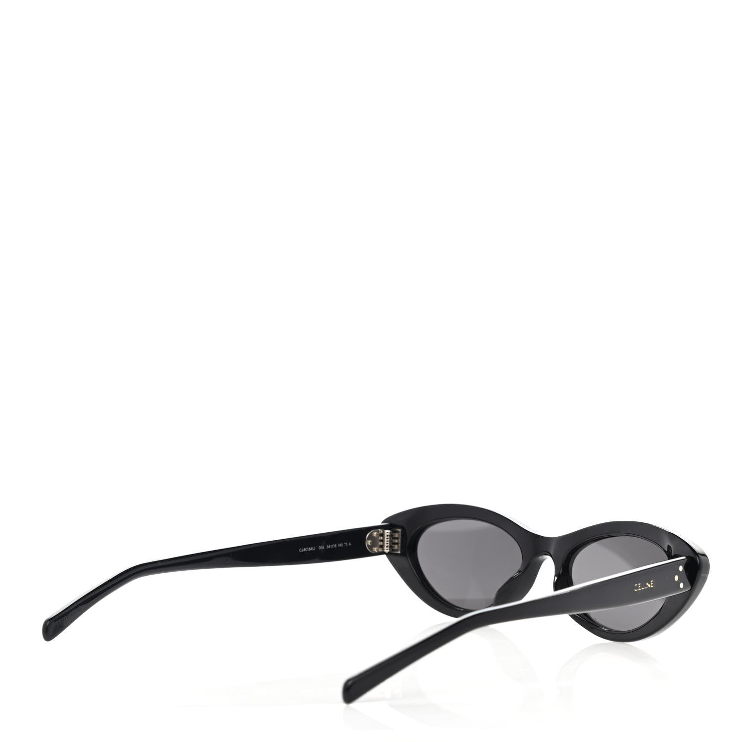 Celine Acetate Cat Eye Sunglasses CL40184U Black 2 of 7