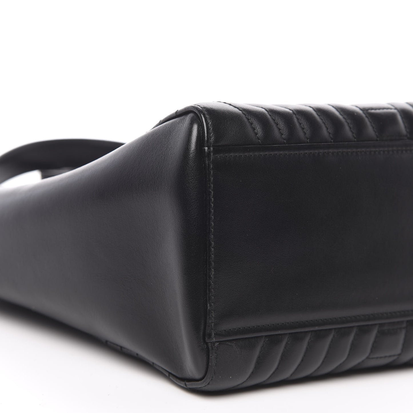 Soft Calfskin Impunture Diagramme Tote Black