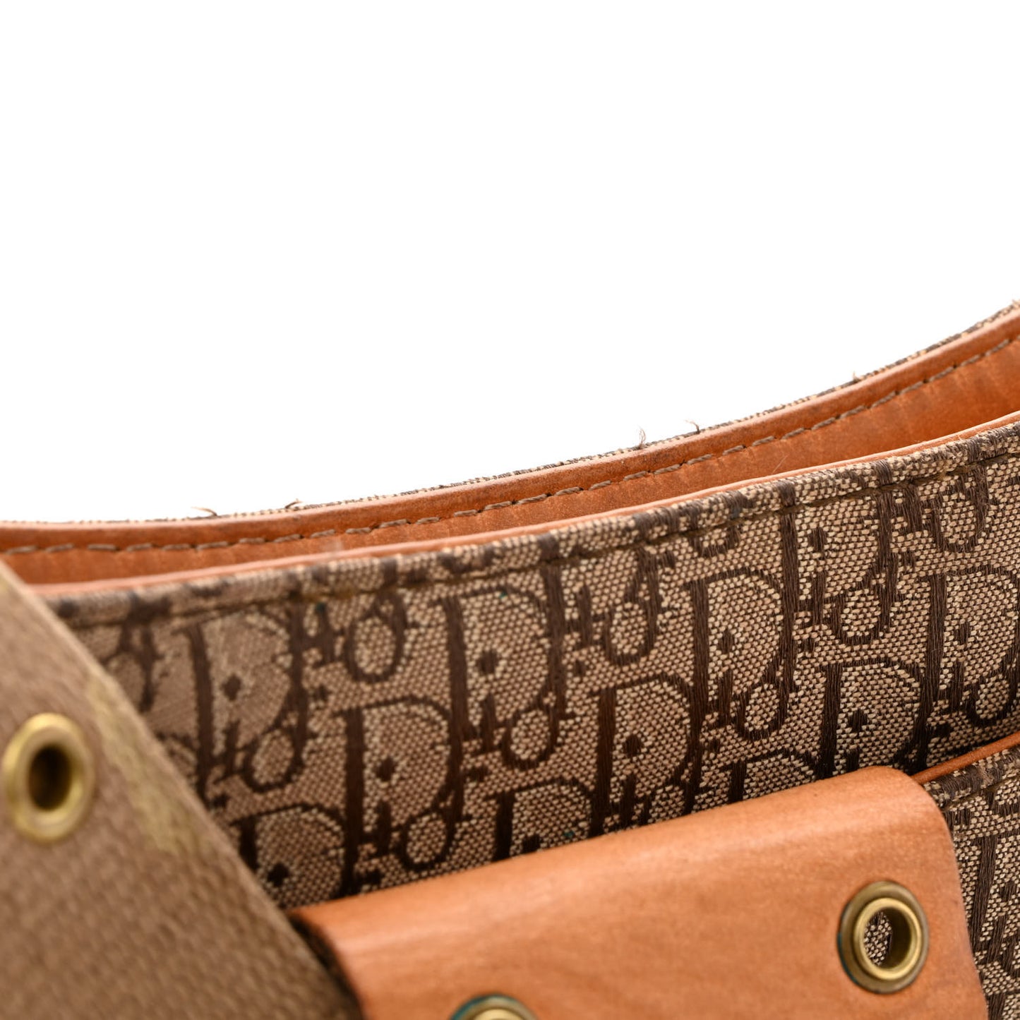 Calfskin Monogram Street Chic Large Columbus Ave Beige
