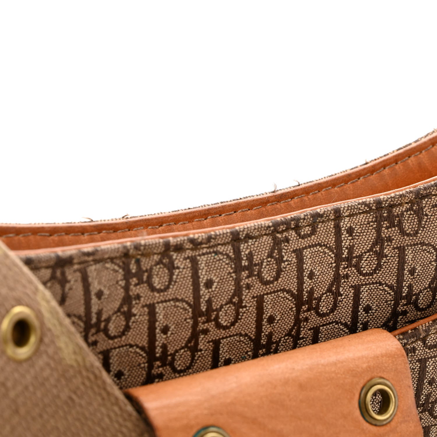 Christian Dior Calfskin Monogram Street Chic Large Columbus Ave Beige 14 of 17