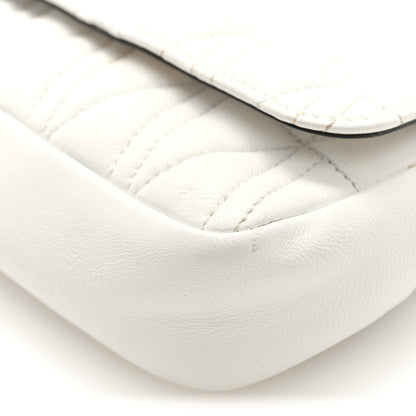 Versace Nappa Quilted Virtus Evening Bag White 9 of 9