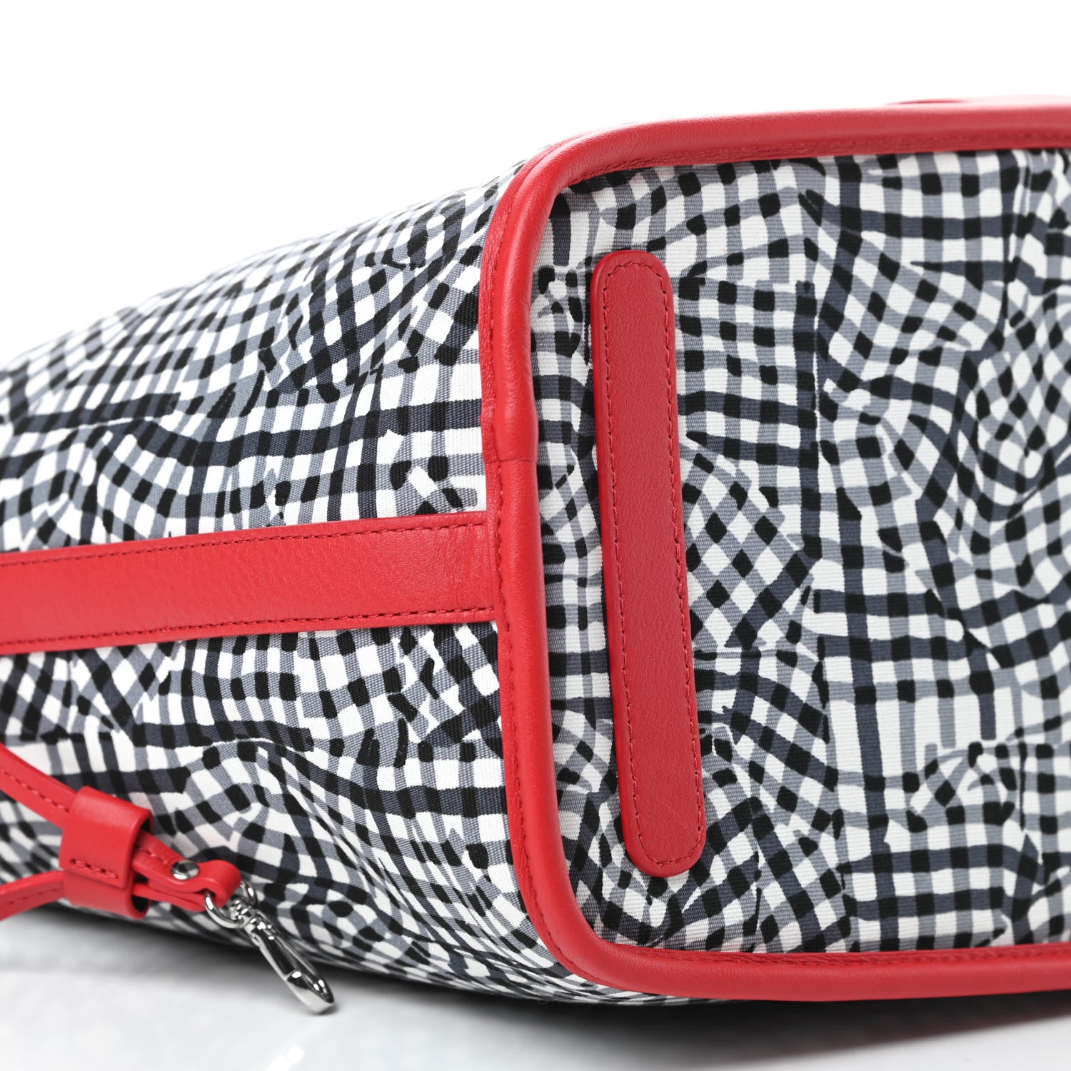 MCM Visetos Medium Liz Reversible Shopper Tote Black Red 13 of 14