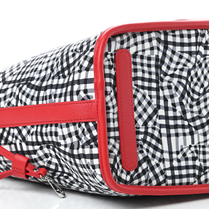 MCM Visetos Medium Liz Reversible Shopper Tote Black Red 13 of 14