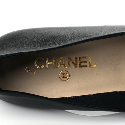 Chanel Lambskin Camellia Pumps 39.5 Black 9 of 11