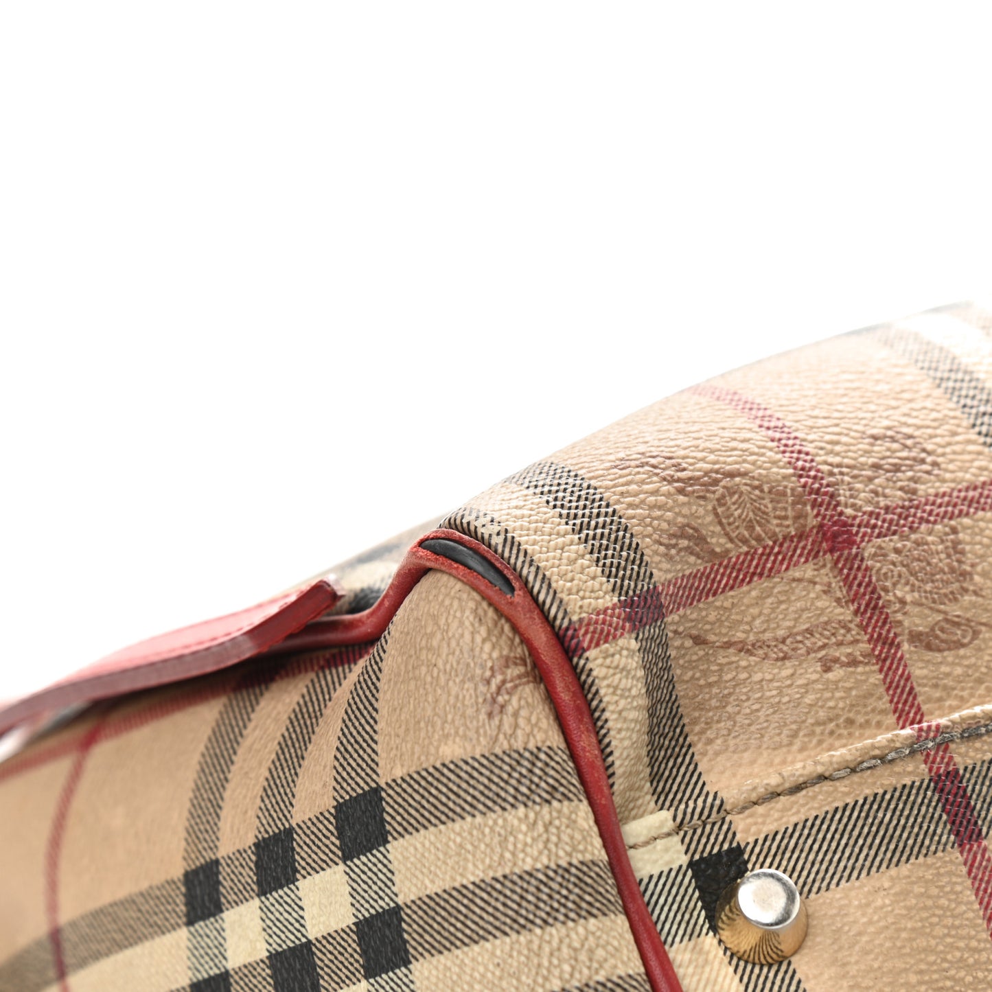 Haymarket Check Small Canterbury Tote Military Red
