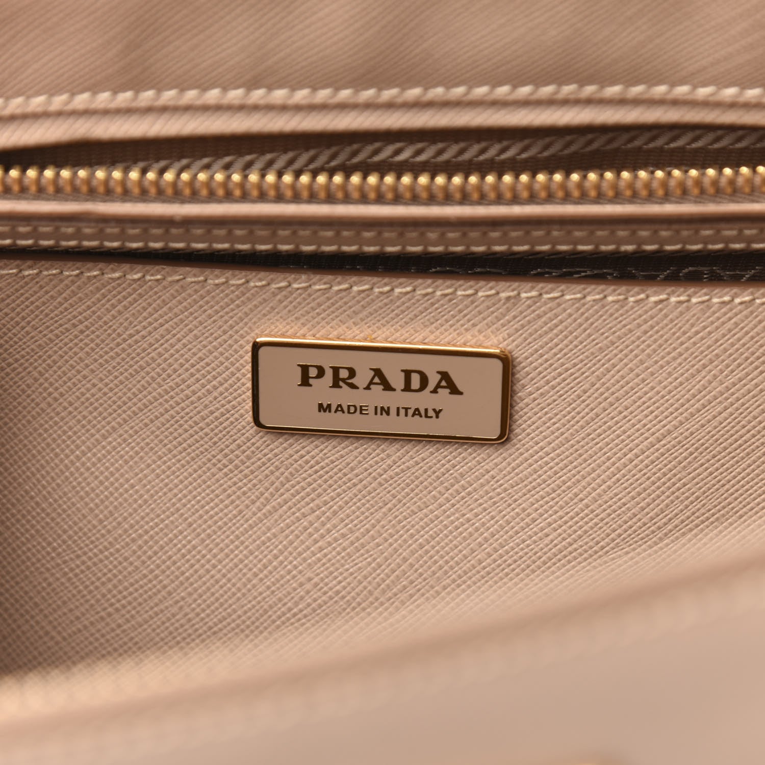 Prada Saffiano Large Galleria Double Zip Tote Cammeo 9 of 11