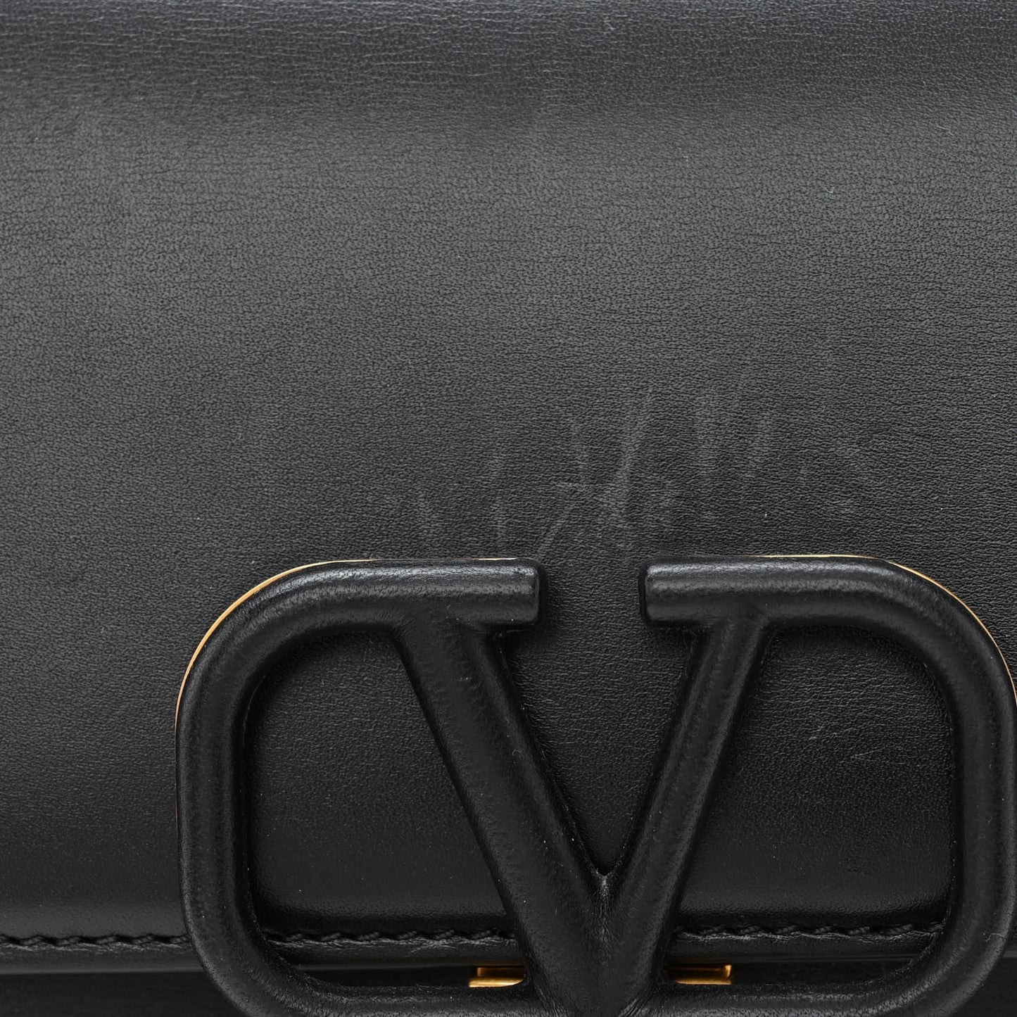 Smooth Calfskin Small VSling Shoulder Bag Black