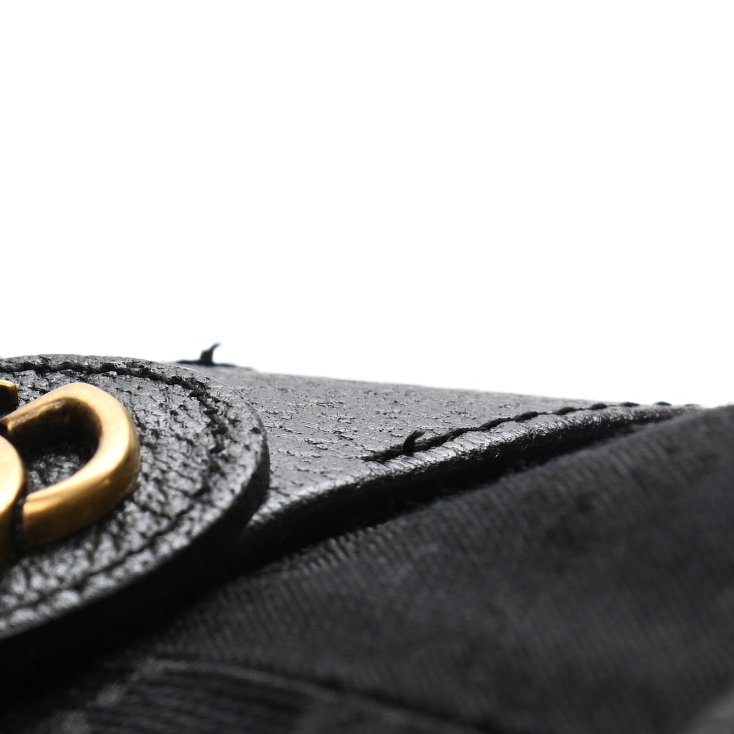 Monogram Textured Dollar Calfskin GG Jago Bucket Hat L Black