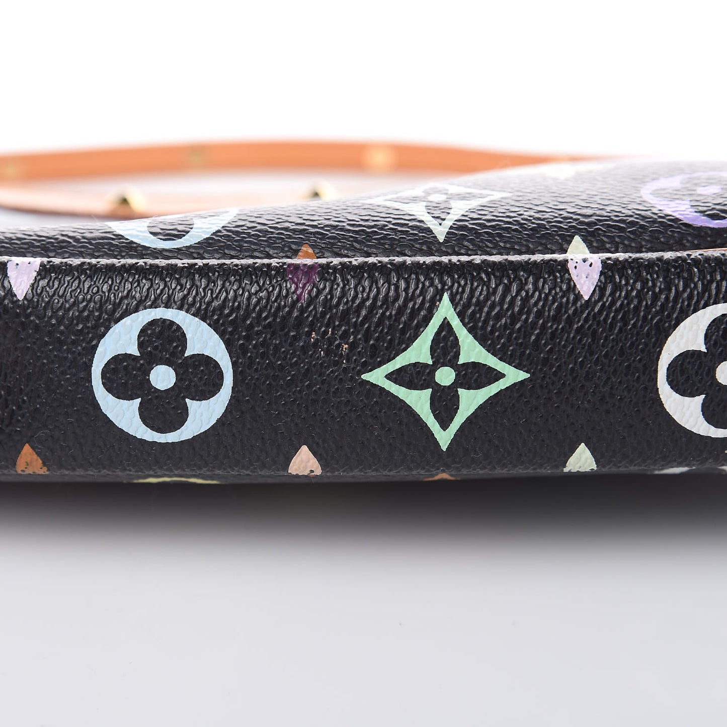 Monogram Multicolor Pochette Accessories Black