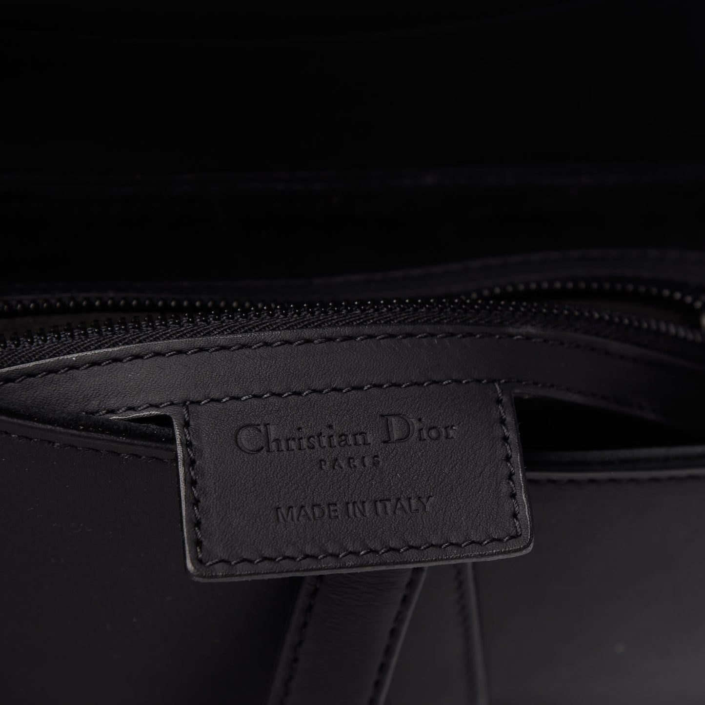 Ultra Matte Calfskin Saddle Bag Black