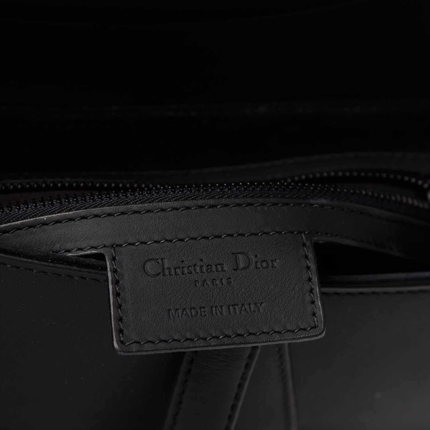 Christian Dior Ultra Matte Calfskin Saddle Bag Black 6 of 9