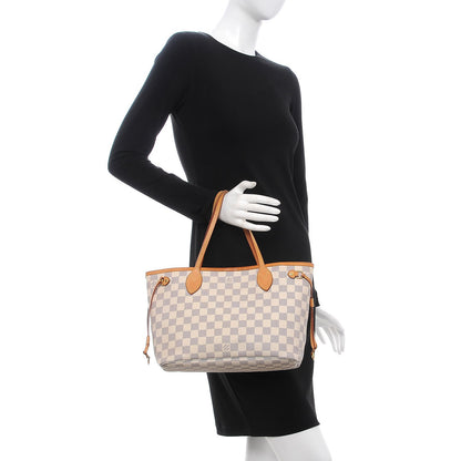 Louis Vuitton Damier Azur Neverfull PM 2 of 11