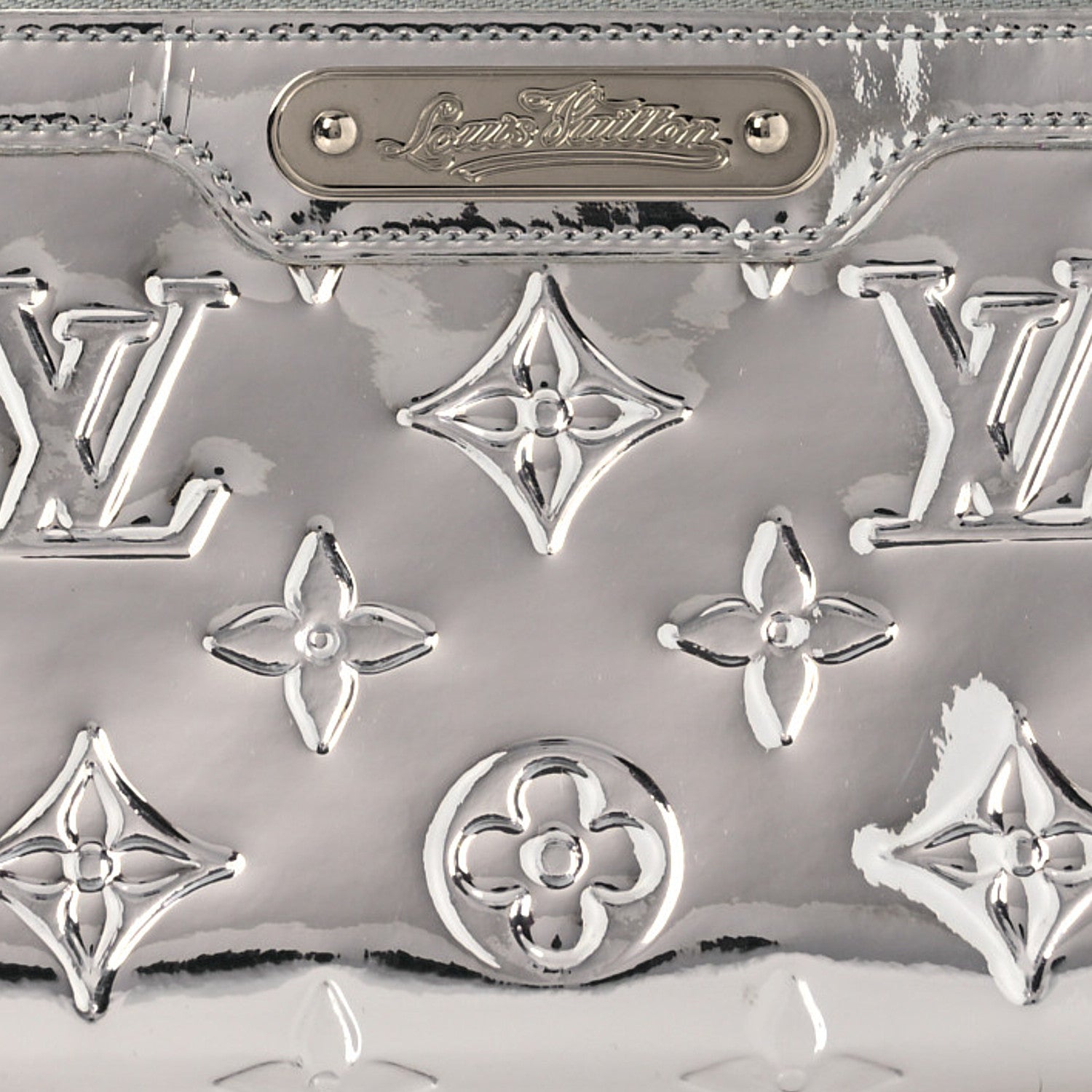 Louis Vuitton Monogram Miroir Trousse Cosmetic Bag Silver 7 of 10