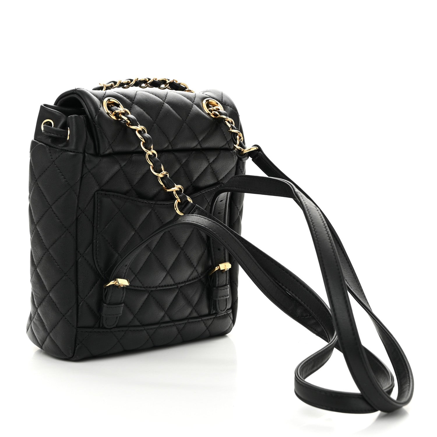 Chanel Calfskin Quilted Mini Urban Spirit Backpack Black 3 of 10