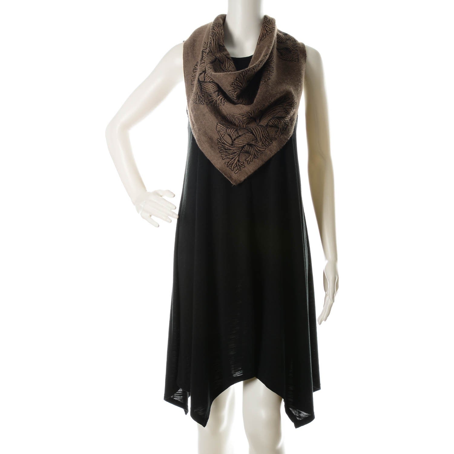 Louis Vuitton Knit Cashmere Circle Rope Bandana Brown 6 of 6