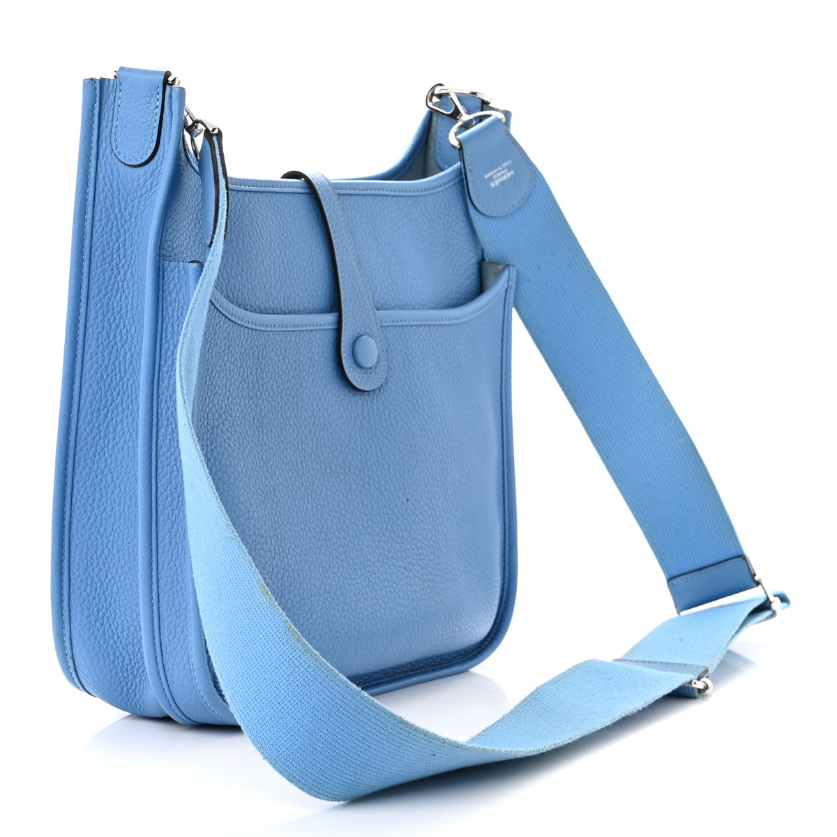 Hermes Taurillon Clemence Evelyne III PM Bleu Paradis 3 of 16