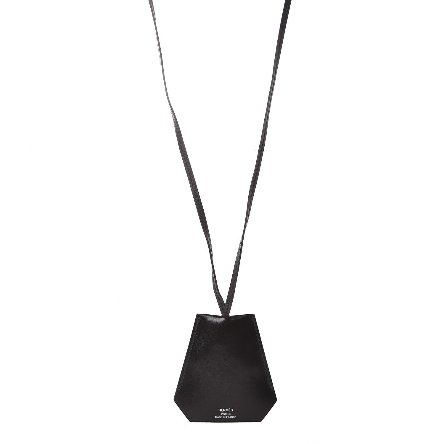 Hermes Box Swift Clochette Long Necklace Black 1 of 5