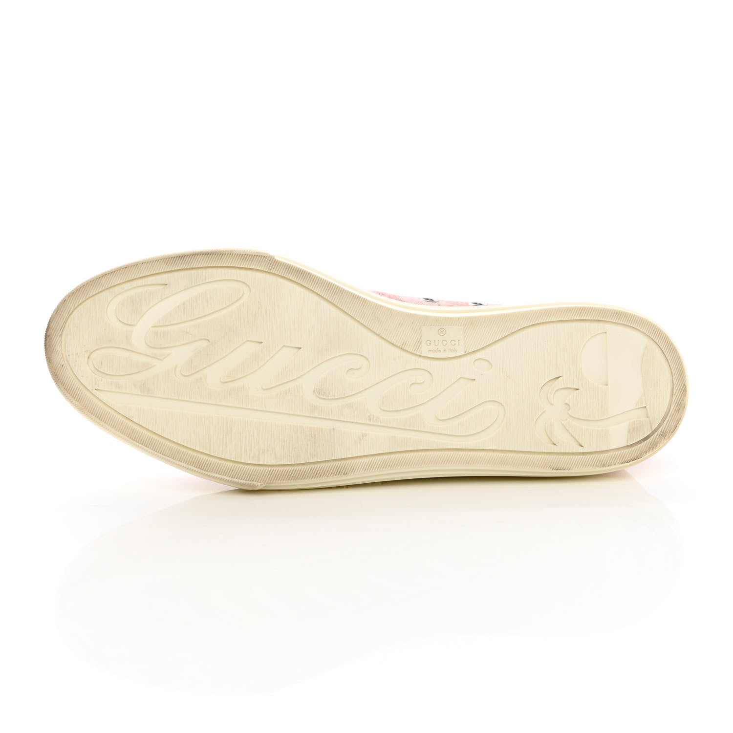 Gucci GG Monogram Calfskin Womens Low Top Sneakers 40 Pink Soft Pink 12 of 16