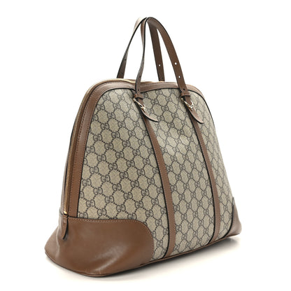 Gucci GG Supreme Monogram Margaux Calfskin Large Nice Top Handle Dome Bag Beige Ebony Acero 3 of 11